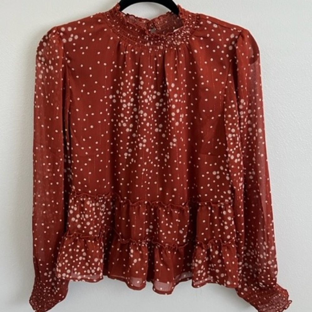 Floral Ruffle Top